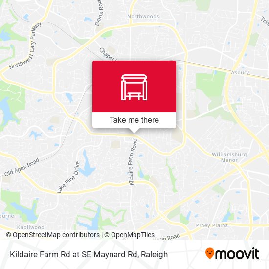 Mapa de Kildaire Farm Rd at SE Maynard Rd