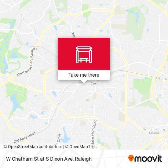 Mapa de W Chatham St at S Dixon Ave