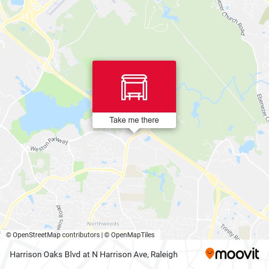 Mapa de Harrison Oaks Blvd at N Harrison Ave