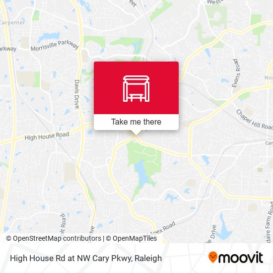 High House Rd at NW Cary Pkwy map