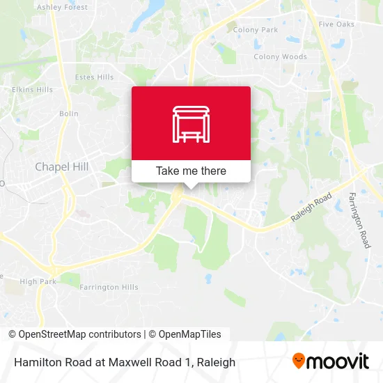 Hamilton Road at Maxwell Road 1 map