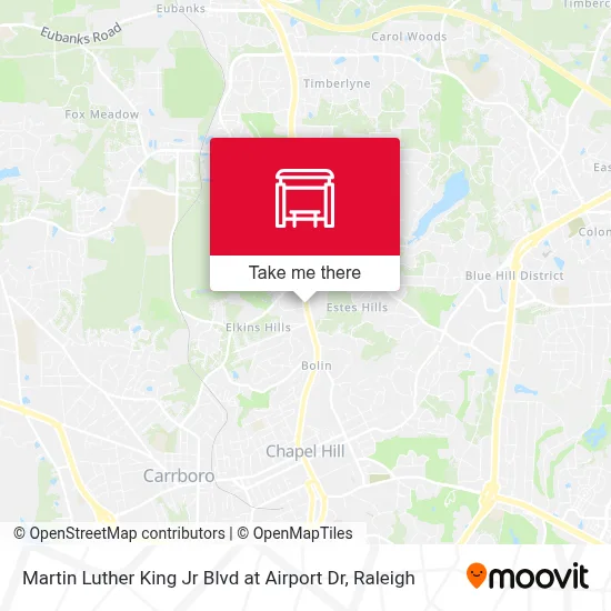 Martin Luther King Jr Blvd at Airport Dr map