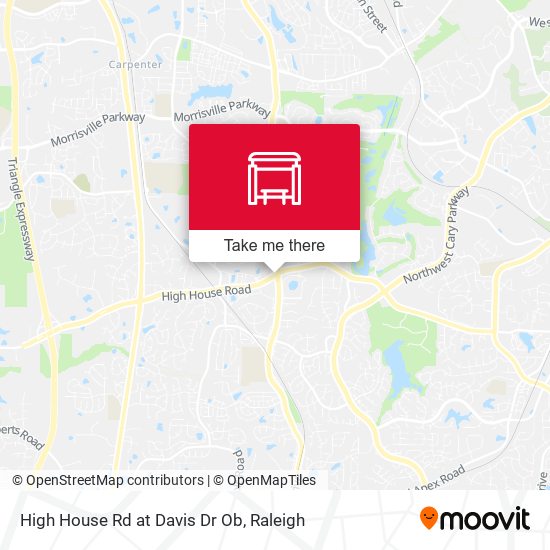 High House Rd at Davis Dr Ob map