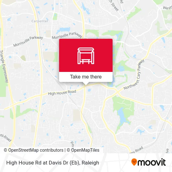 High House Rd at Davis Dr (Eb) map