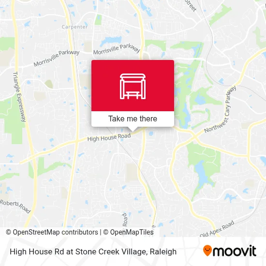 High House Rd at Stone Creek Village map