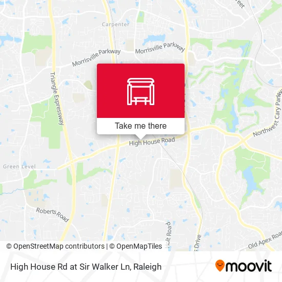 Mapa de High House Rd at Sir Walker Ln