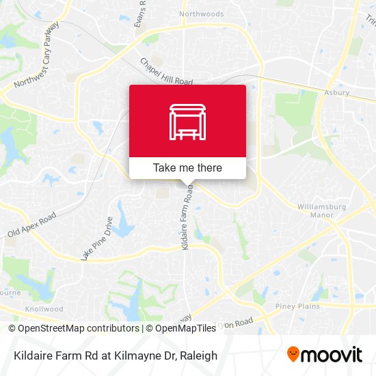 Mapa de Kildaire Farm Rd at Kilmayne Dr