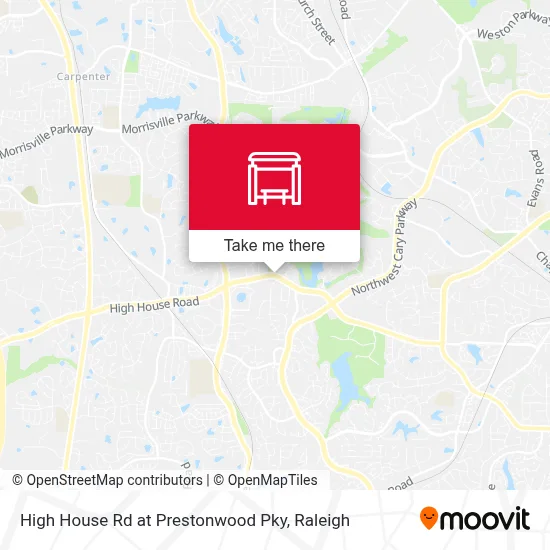 High House Rd at Prestonwood Pky map
