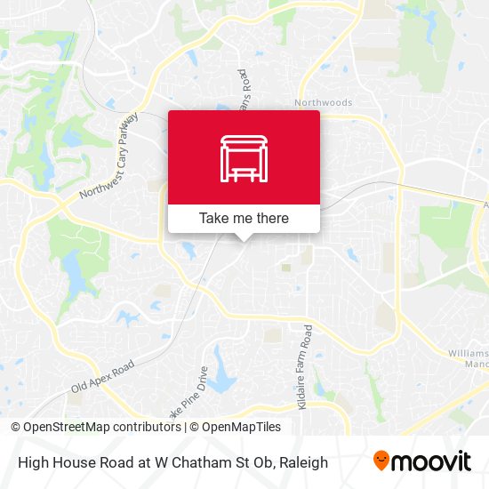 Mapa de High House Road at W Chatham St Ob
