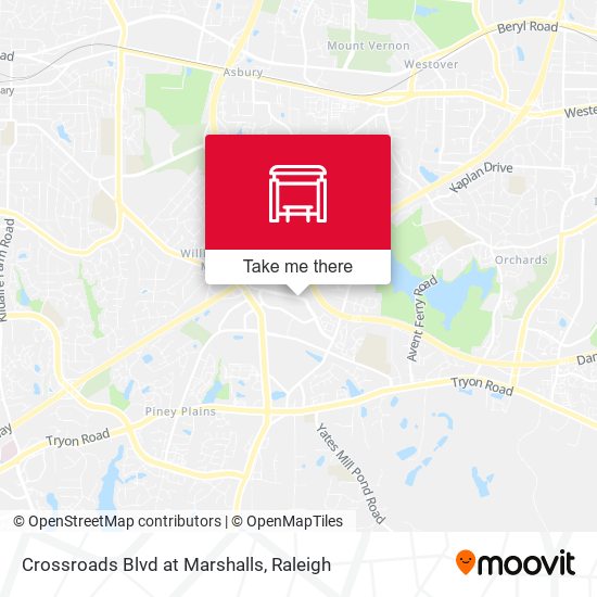 Crossroads Blvd at Marshalls map