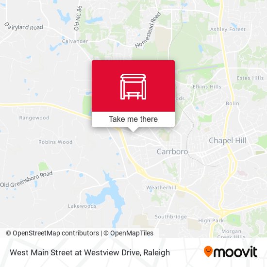 West Main Street at Westview Drive map