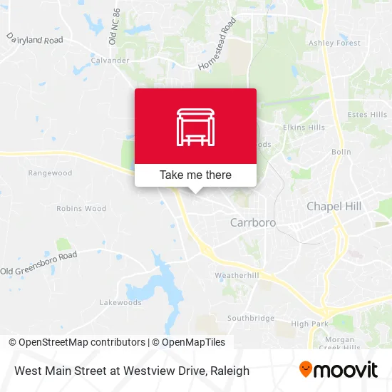 Mapa de West Main Street at Westview Drive