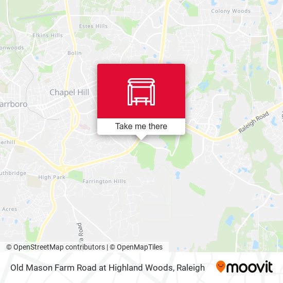 Mapa de Old Mason Farm Road at Highland Woods