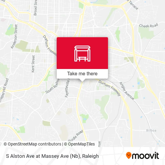 Mapa de S Alston Ave at Massey Ave (Nb)