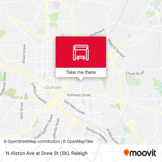 N Alston Ave at Drew St (Sb) map