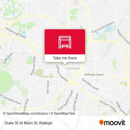 Duke St at Main St map