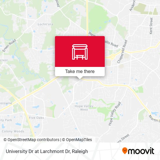 Mapa de University Dr at Larchmont Dr