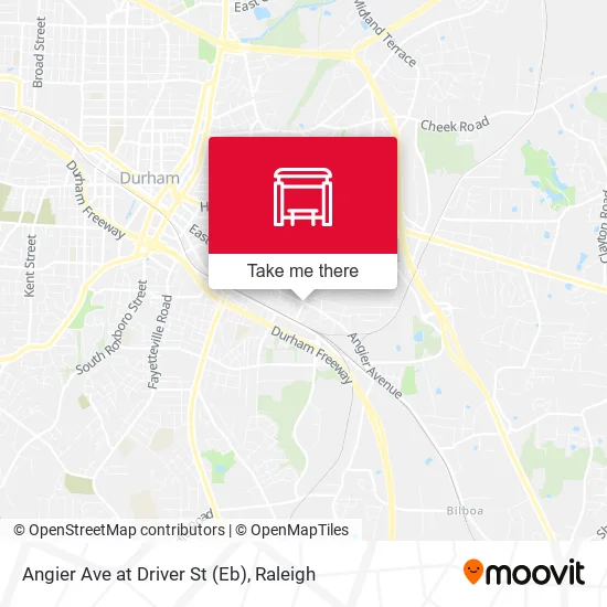 Angier Ave at Driver St (Eb) map