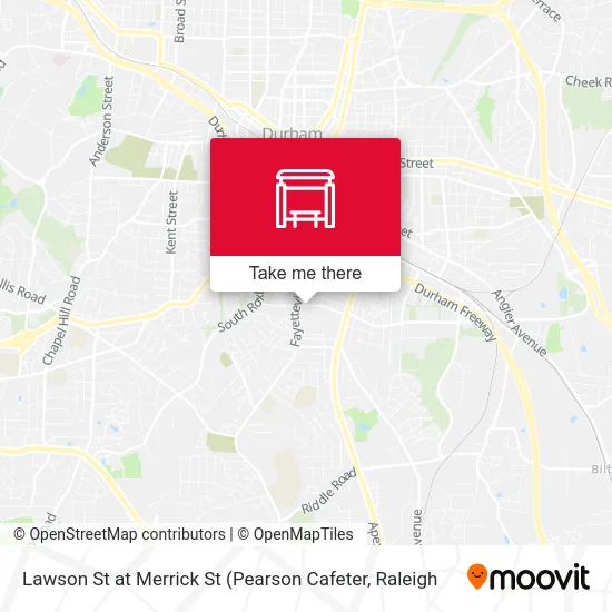 Lawson St at Merrick St map