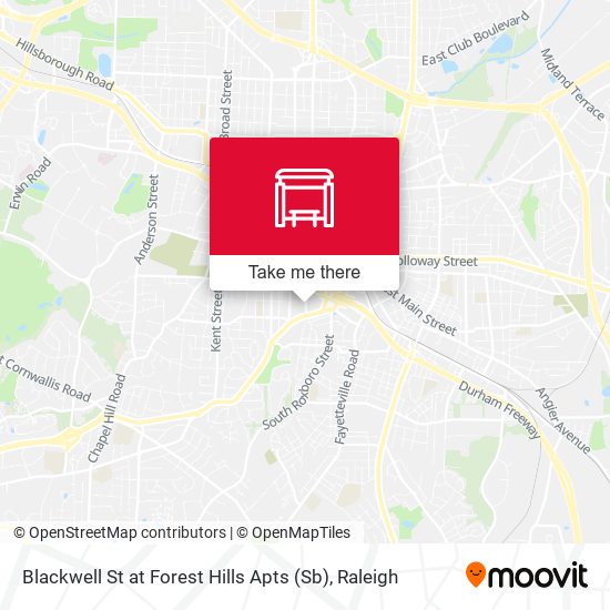Mapa de Blackwell St at Forest Hills Apts (Sb)