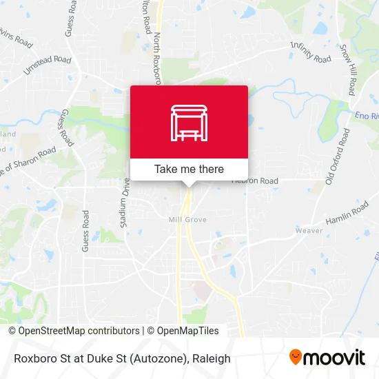 Mapa de Roxboro St at Duke St (Autozone)