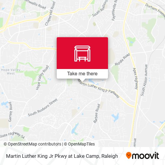 Martin Luther King Jr Pkwy at Lake Camp map