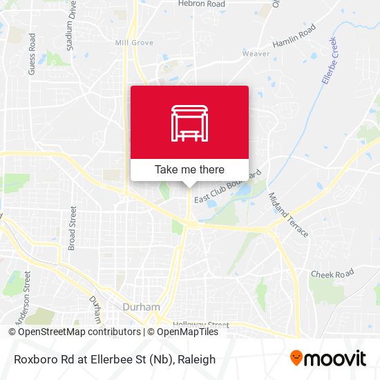 Mapa de Roxboro Rd at Ellerbee St (Nb)