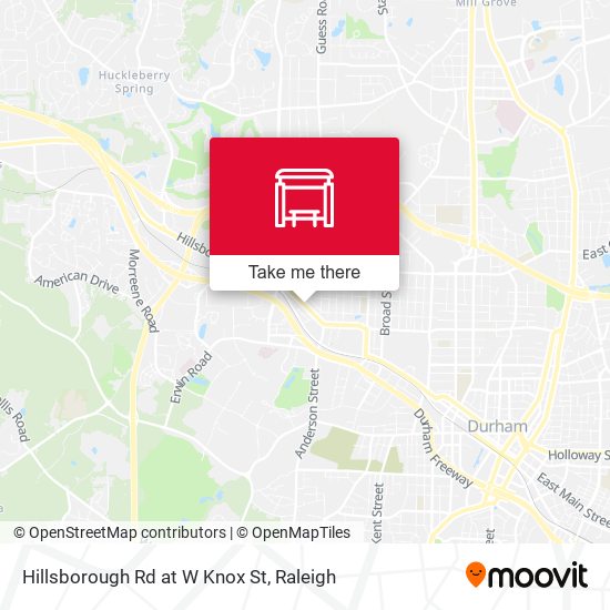 Hillsborough Rd at W Knox St map