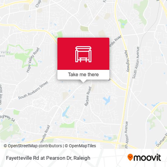 Mapa de Fayetteville Rd at Pearson Dr