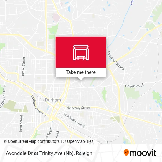 Avondale Dr at Trinity Ave (Nb) map