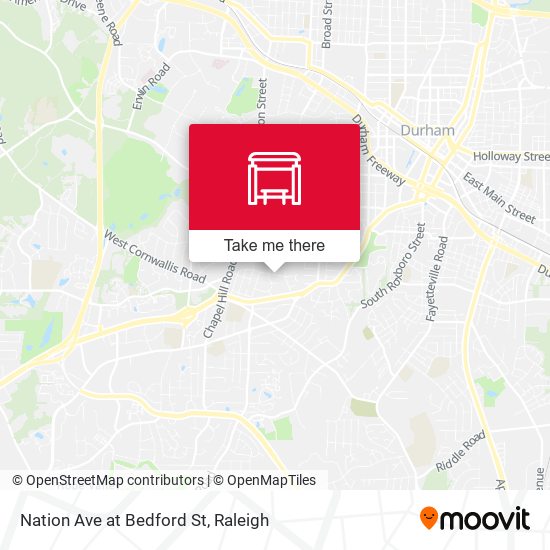 Nation Ave at Bedford St map