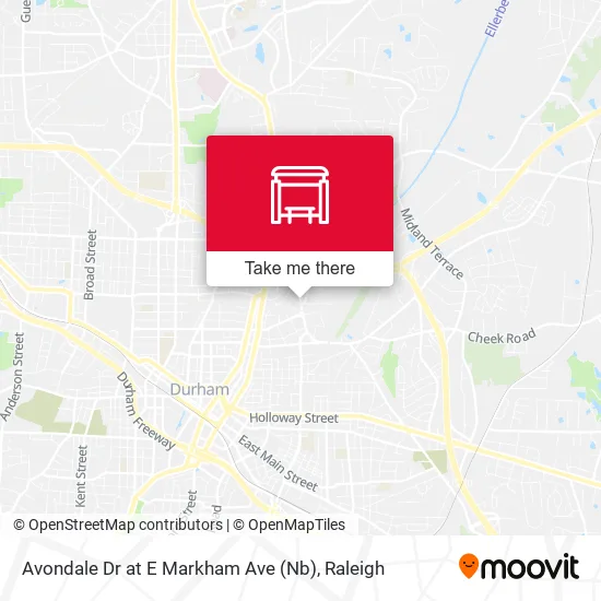 Mapa de Avondale Dr at E Markham Ave (Nb)