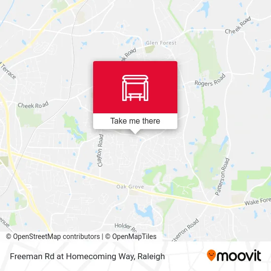Freeman Rd at Homecoming Way map