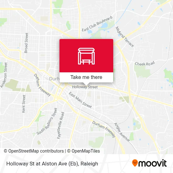 Holloway St at Alston Ave (Eb) map