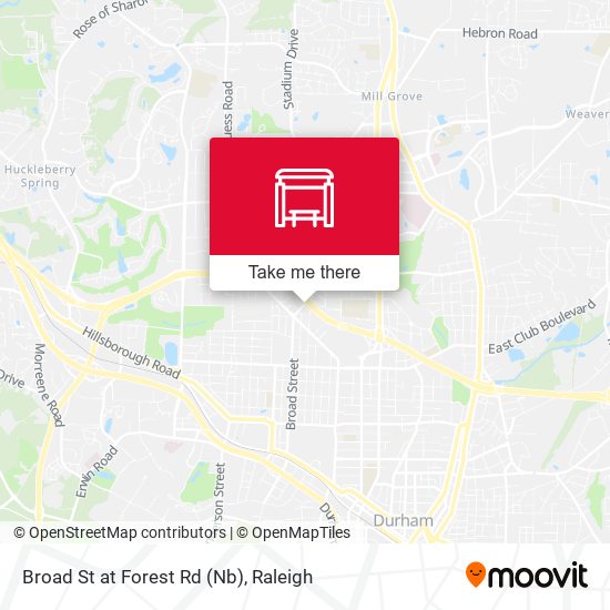 Broad St at Forest Rd (Nb) map