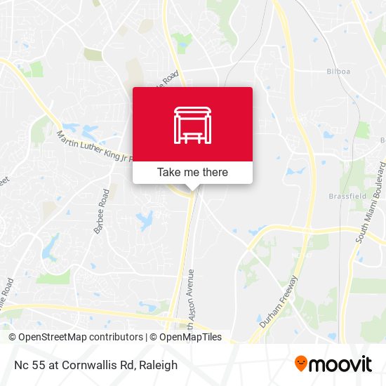 Mapa de Nc 55 at Cornwallis Rd