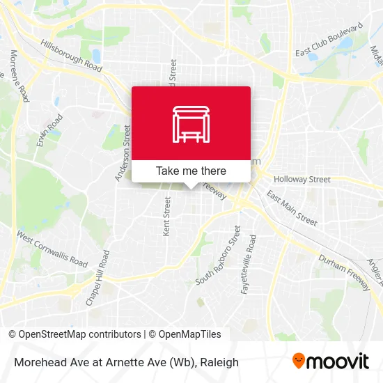 Morehead Ave at Arnette Ave (Wb) map