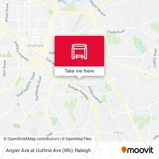 Mapa de Angier Ave at Guthrie Ave (Wb)