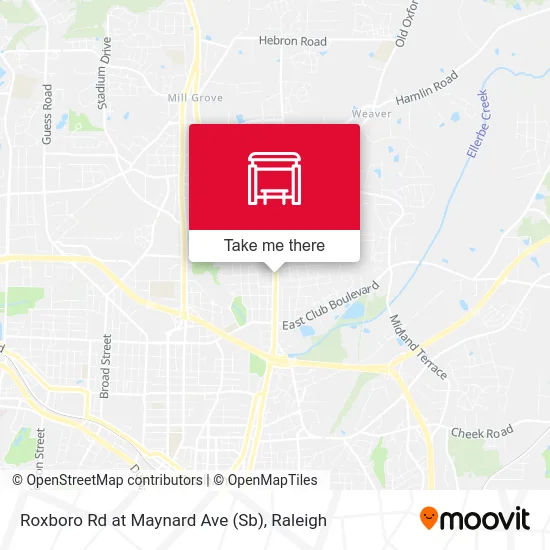 Roxboro Rd at Maynard Ave (Sb) map