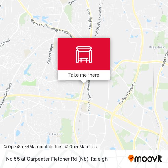 Mapa de Nc 55 at Carpenter Fletcher Rd (Nb)