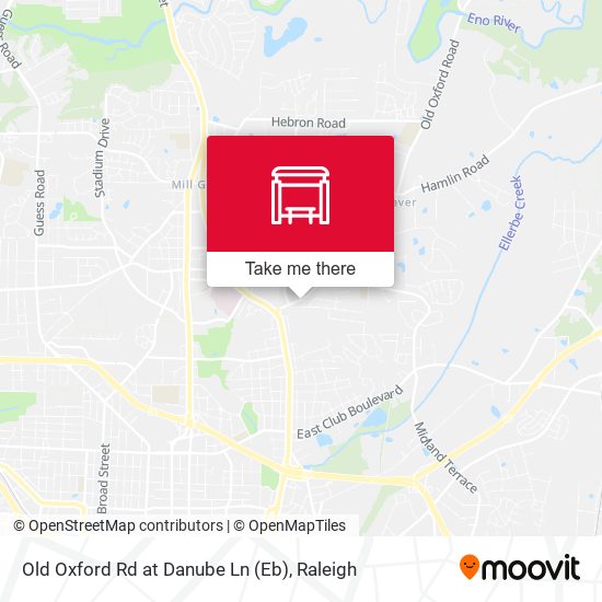 Mapa de Old Oxford Rd at Danube Ln (Eb)