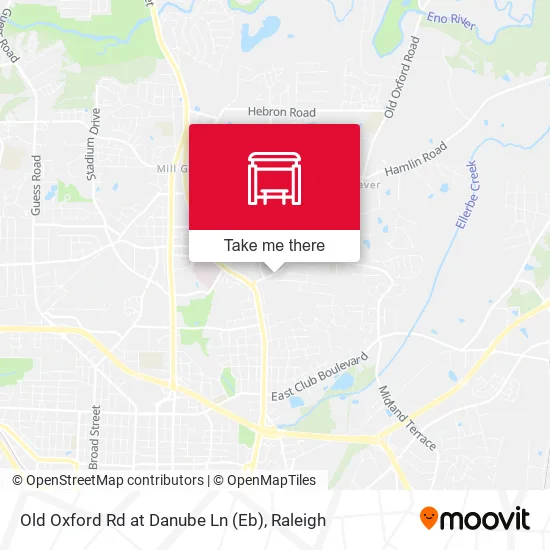 Old Oxford Rd at Danube Ln (Eb) map