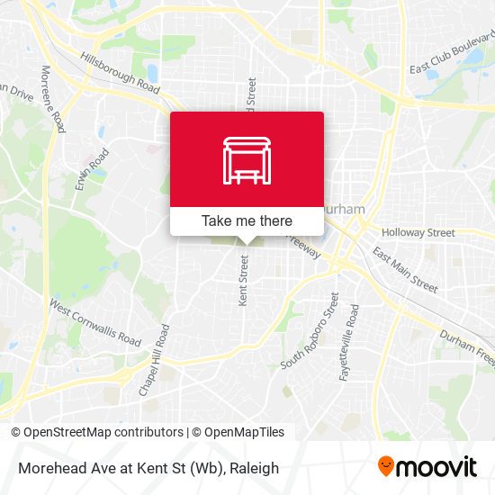Mapa de Morehead Ave at Kent St (Wb)
