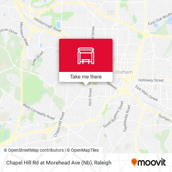 Mapa de Chapel Hill Rd at Morehead Ave (Nb)