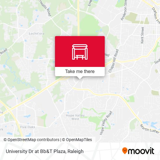 University Dr at Bb&T Plaza map