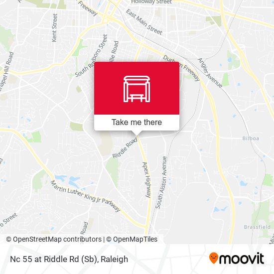 Mapa de Nc 55 at Riddle Rd (Sb)