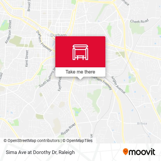 Sima Ave at Dorothy Dr map