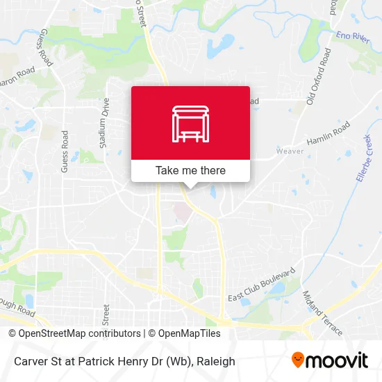 Carver St at Patrick Henry Dr (Wb) map