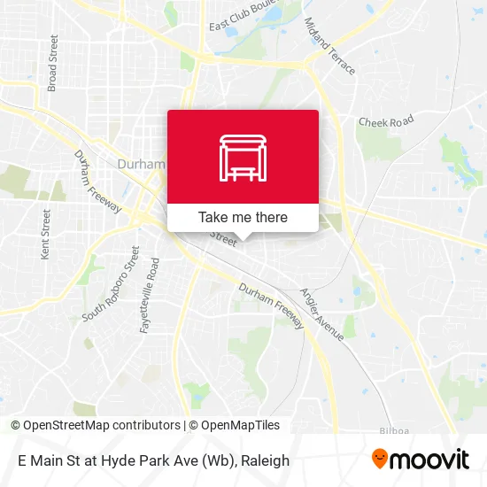 Mapa de E Main St at Hyde Park Ave (Wb)