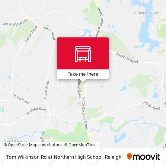 Tom Wilkinson Rd at Northern High School map